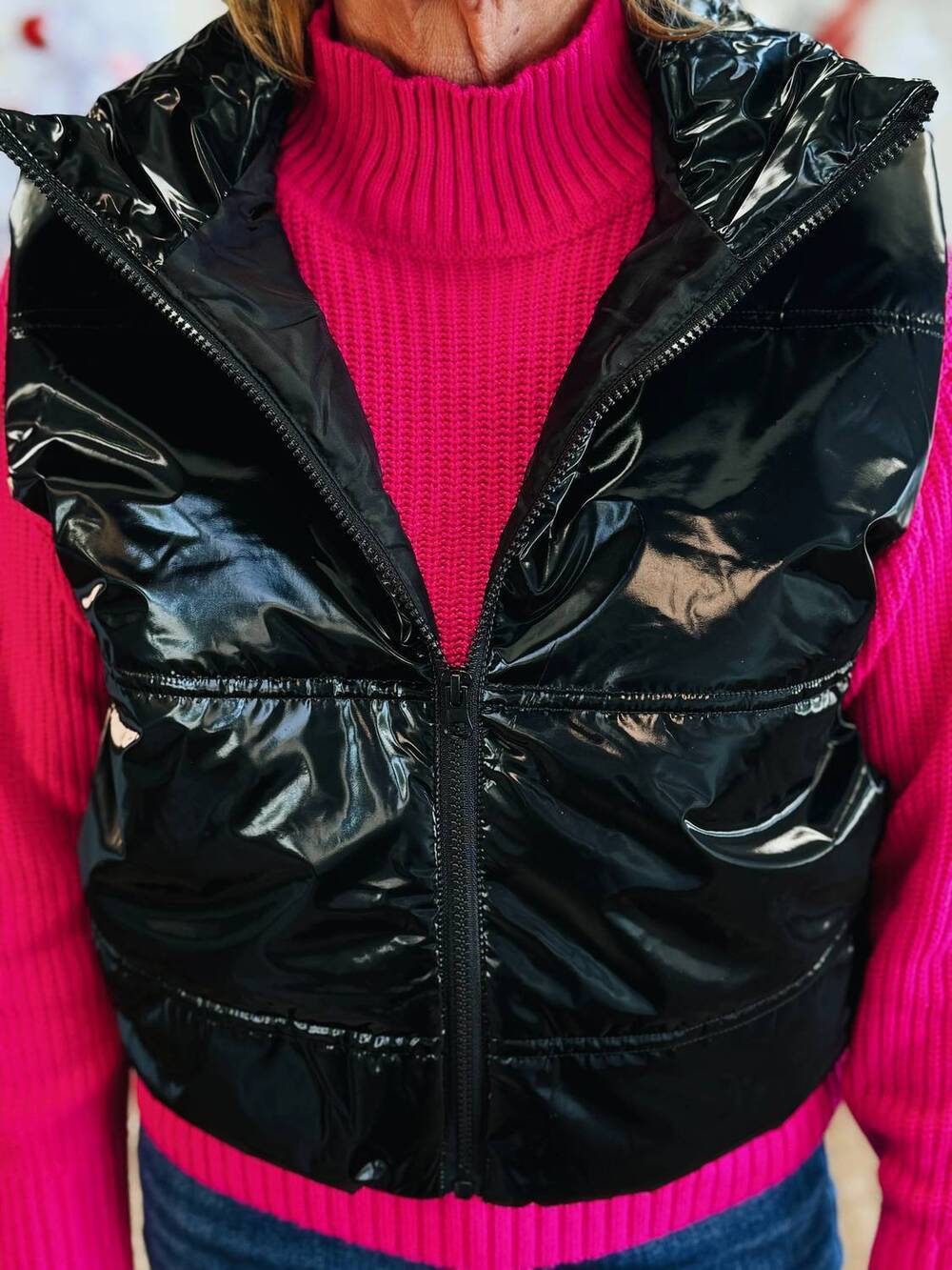 NEW ACTIVE BASIC the polished ease vest in black